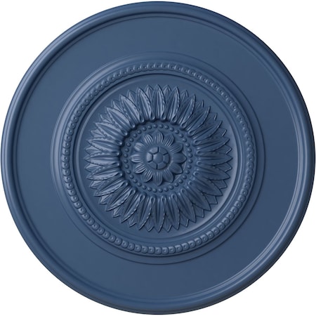 Ekena Millwork Large Floral Ceiling Medallion, Hand-Painted Americana, 41 1/8"OD x 2 1/2"P CM41FLAMF